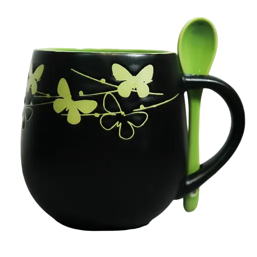 Чашка Vittora Барви ночі з ложкою 450 мл 1 шт. (134842) - фото 5