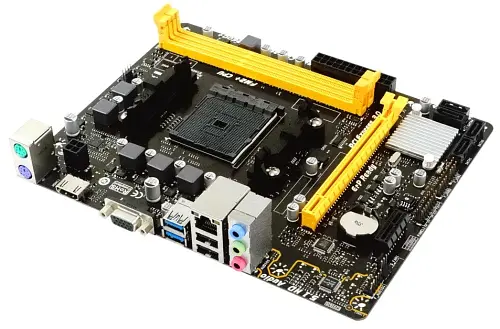 Материнская плата FM2+ (A68H) Biostar A68MHE, A68H, 2xDDR3, Int.Video(CPU), 4xSATA3, 1xPCI-E 16x 3.0, 1xPCI E 1x 2.0, ALC662, RTL8111H, 2xUSB 3.2 / 6xUSB 2.0, VGA/HDMI, mATX
