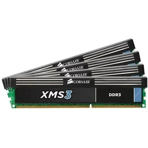 Оперативна пам'ять Corsair CMX16GX3M4A1600C9 XMS3 16GB (4x4GB) DDR3 1600 Mhz CL9 XMP Desktop Memory Kit Б/В