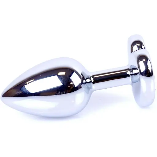 Анальна пробка Boss Of Toys Boss Series - Jewellery Silver Heart Plug Black S, BS6400047, Срібний / Чорний - фото 5
