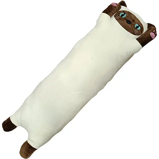 Мягкая игрушка Bambi Кот батон 85 см белая