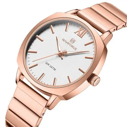Жіночий наручний годинник Naviforce Rome (Рожеве золото) - фото 2