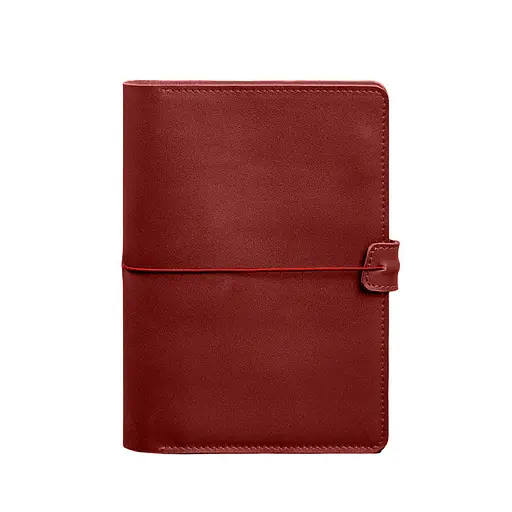 Шкіряний блокнот А5 (софт-бук) 9.4 червоний - фото 11