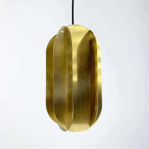 Необычный геометрический латунный светильник 15х15 см | Line F | Арт. MJ15-150*150 - фото 7