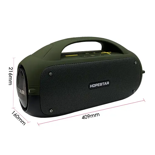 Портативна колонка Hopestar A50 Party, 80W/TWS/IPX5/RGB/8800mAh, Orange - фото 2
