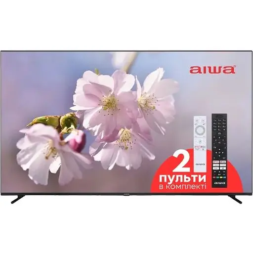 Телевізор AIWA TV 65 65AN7003UHD 4K UHD/DLED/T2/Android 11/2 x12W/Dolby Digital/HDMI/Wi-Fi/VESA 400x200 M6/Black