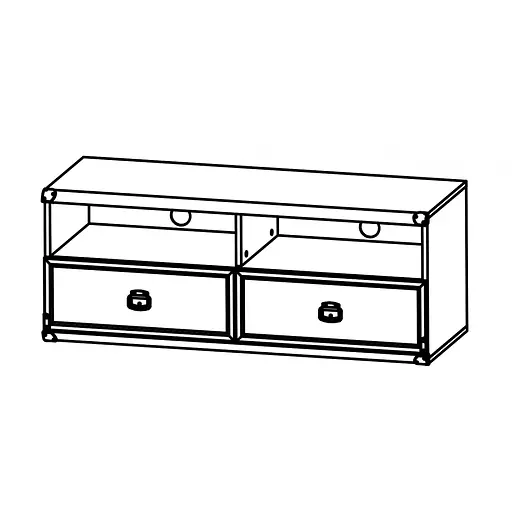 Тумба под ТВ ВМК (БРВ) Индиана JRTV2SO Дуб шутер (GRB-1974) - фото 2