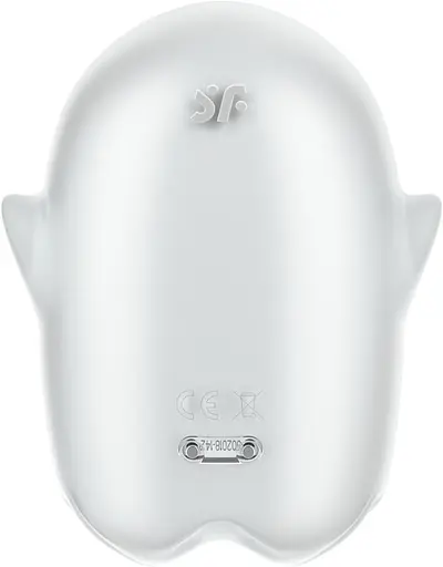 Вакуумний кліторальний стимулятор з вібрацією Satisfyer Glowing Ghost білий - фото 8