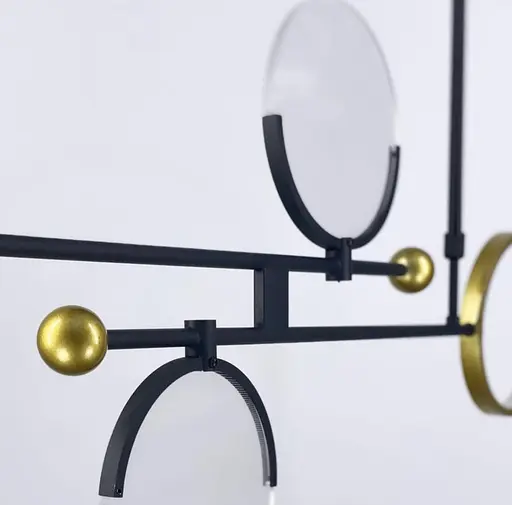 Люстра в геометричній формі з вбудованими світлодіодами Line.F YG 803/4 - фото 3