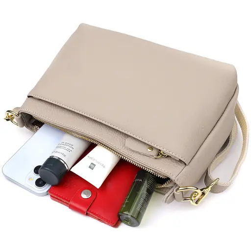 Женская сумка Vintage из натуральной кожи с жестким основанием 27х16х11 см sum0027559 - фото 8