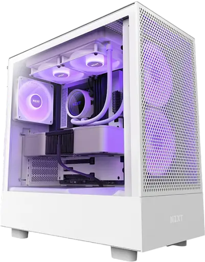 Корпус NZXT H5 Flow RGB White (CC-H52FW-R1)
