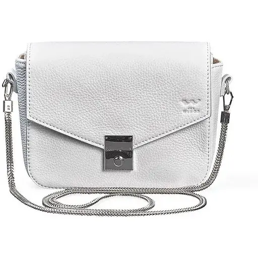 Жіноча шкіряна сумочка Yoko біла флотар - фото 1