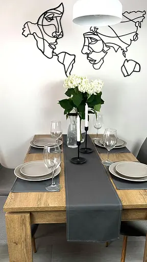 Доріжка водовідштовхувальна Мокрий асфальт однотон 170х30 см Сірий - фото 3