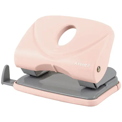 Дырокол Axent Welle-2 Pastelini с пластиковым верхом 20 листов розовый (3820-10-A)
