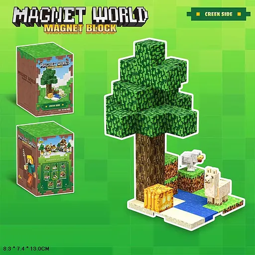 Набір іграшковий магнітний, T9905, з магнітними тваринами, 8.3x7.4x13 см - фото 2