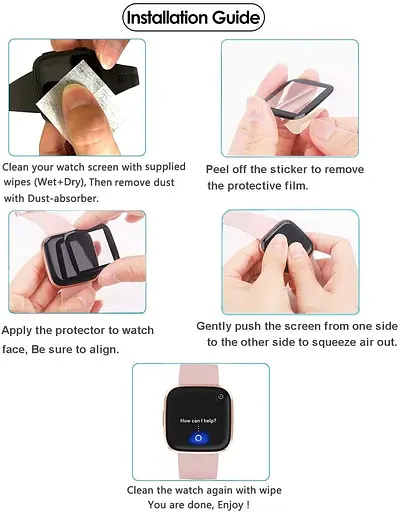 Защитная пленка Tamister для смарт-часов Amazfit Bip 3/3Pro с рамкой 1 шт. - фото 7