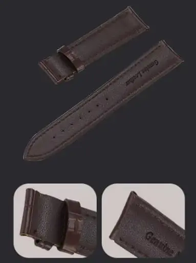 Ремінець коричневий DeLuxe кліпсовий розмір 22 - фото 2