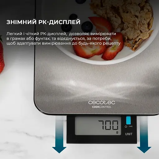 Кухонні ваги CECOTEC CookControl 9000 WaterProof - фото 3