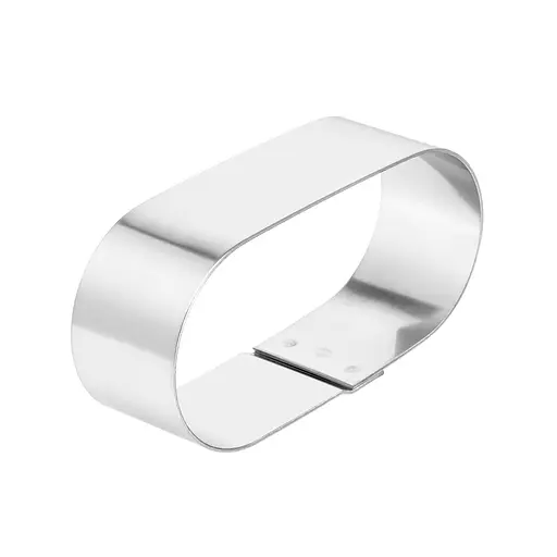 Металлические овальные формочки порционные для эклеров, пирожных и тарталеток 8х4х2.5 см (набор из 4 штук), Master Class Серый 87232 - фото 3