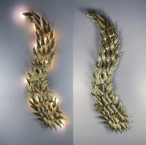 Світильник Leaf у формі видовженого листка Line F Колір корпусу Сатин - фото 3