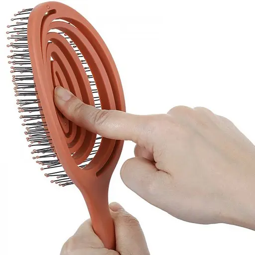 Масажний гребінець XIN-ZHI (XZ60019001) Brown - фото 4