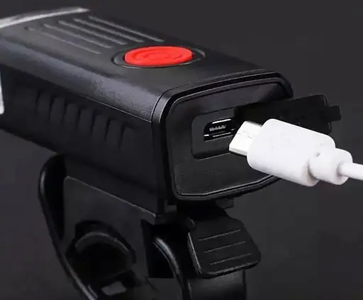 Вело фара RB-B11 велосипедный аккумуляторный водонепроницаемый фонарь с креплением micro-USB XPE - фото 5