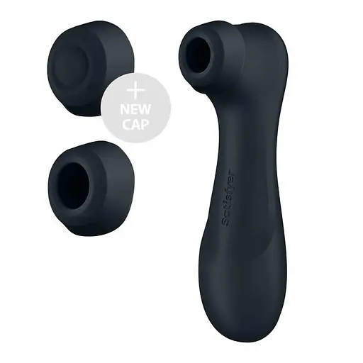 Вакуумний стимулятор клітора з вібрацією Satisfyer Pro 2 Generation 3 with Liquid Air чорний - фото 2