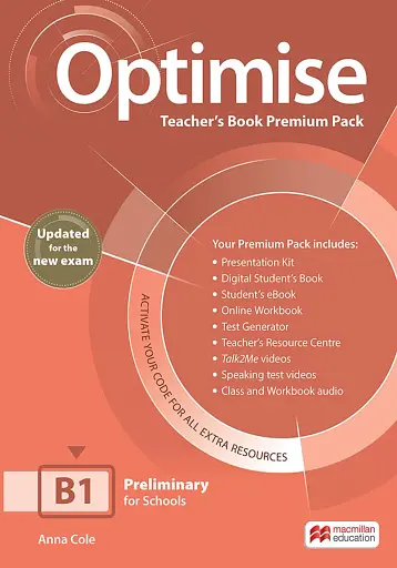 Optimise B1 Teacher's Book Premium Pack (Updated for the New Exam)