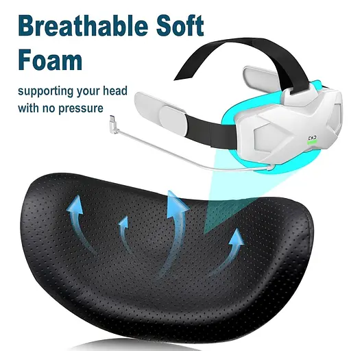 Елітний ремінець з батареєю для Quest 25000 мАч Продовжує час відтворення на 3 години, Швидка зарядка VR Power, Регульований - фото 6