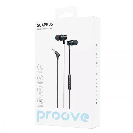 Наушники Proove Scape J5 (3.5mm) black (WESJ50000801) - фото 2