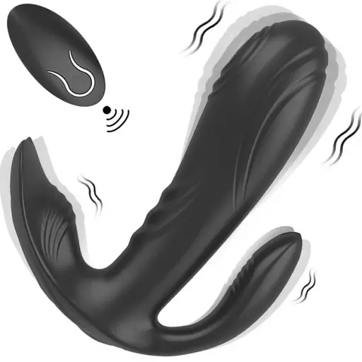 Вибратор 3 в 1 I'MCUM Dual Pleasure Черный (IM-KGS010) - фото 3