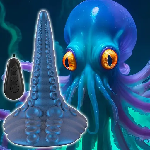 Вибратор Beasty Cocks Tentacl 14.8 см (синий) - фото 11