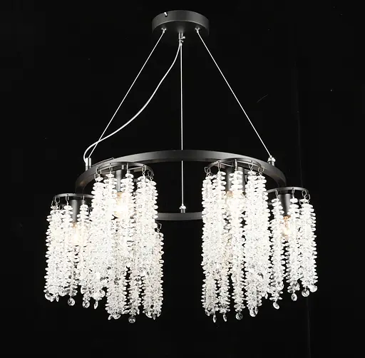 Люстра подвесная хрустальная S2480/6, Черный