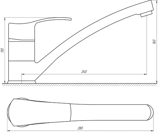 Змішувач для кухні Globus Lux Queensland GLQU-103Big Хром - фото 4