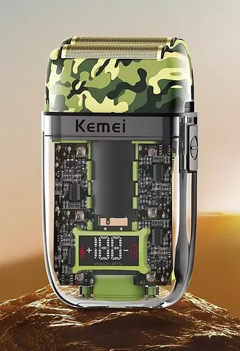 Шейвер Kemei KM-TX7 электробритва (сухое и влажное бритье) - фото 9