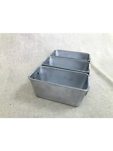 Форма хлібна на 3 секції для випічки маленьких буханців хліба та кексів Л12 алюмінієва, Хлібпром Сірий 81360 - фото 9