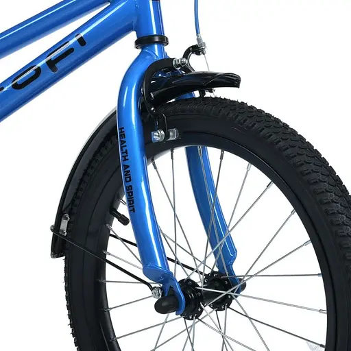 Велосипед дитячий MB 18012-1 колеса 18 дюймів, синій - фото 3