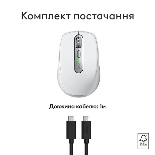 Мышь беспроводная Logitech MX Anywhere 3S для Mac Pale Grey (910-006946) - фото 7