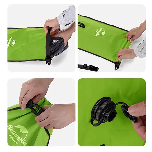 Буй-гермомешок Naturehike NH17S001-G 18л (Зеленый) - фото 3