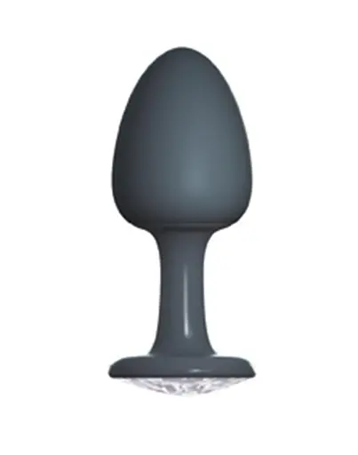 Анальна пробка з кристалом Dorcel Geisha Plug Diamond XL 11 см (чорний)