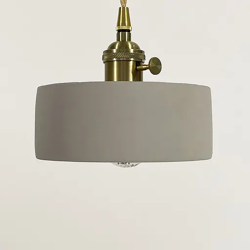 Підвіс у латунному корпусі із бетонним плафоном 15х6 см | Арт. MJ 182/1 GR | Line F - фото 5