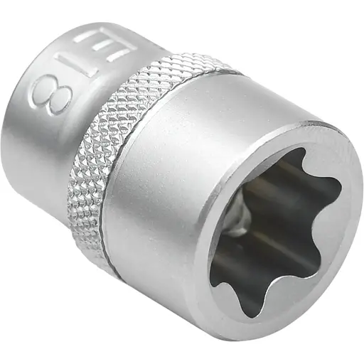Головка торцева Wurth 3/8IN зовнішній Torx TX-E18-L28 Red Stripe (5763038218) - фото 1