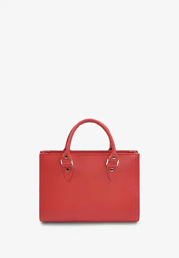 Жіноча шкіряна сумка Fancy червоний Saffiano - фото 4