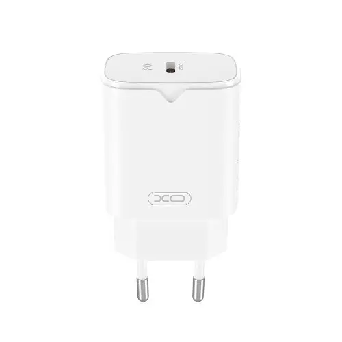 Мережевий зарядний пристрій XO L131 PD30W 1USB-C Fast Charging with Type-C cable Білий - фото 1