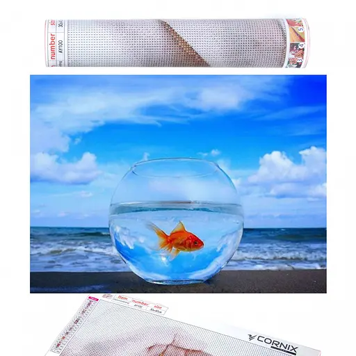 Набір алмазної мозаїки (вишивки) Cornix Art 40 x 30 см AY40 - фото 1