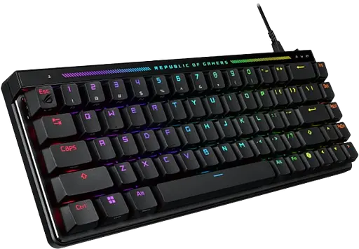 Клавiатура Asus ROG Falchion Ace Magnetic Switches RGB Black (90MP03VE-BKUA20) - фото 2