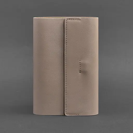 Кожаный блокнот софт-бук 7.0 светло-бежевый Краст - фото 6