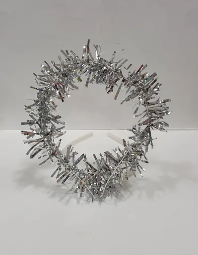 Обруч CEL-169 "Німб" з блискітками (6935539601692) Сріблястий - фото 1