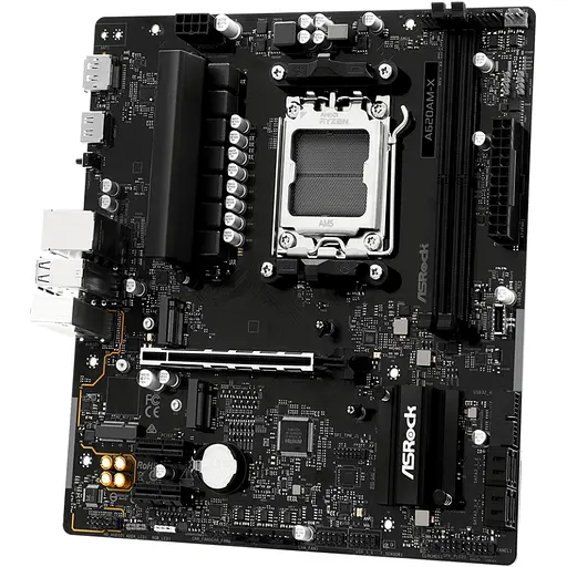 ASRock A620AM-X (AM5/A620A, 2*DDR5, PCIex16, DP/HDMI, 4xSATA, 2xM.2, 2.5GLan, 8ch, mATX) - фото 4