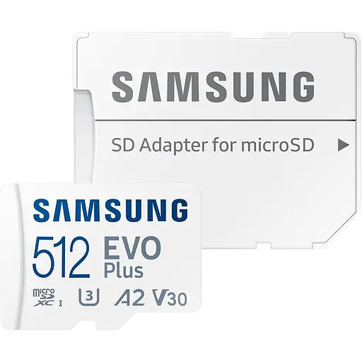 Карта пам’яті MICRO SDXC EVO+ 512GB V30 W/A MB-MC512SA/EU SAMSUNG - фото 1